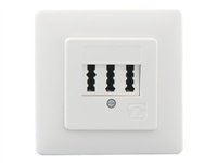 Rutenbeck TAE 2x6/6 NFF Up rw Hvid