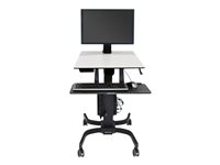 Ergotron WorkFit-C Single HD Sit-Stand Workstation Sidde/stå-skrivebord Sort Kontor