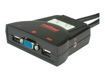 ROLINE KVM-Swit Star 2 PCs VGA USB Audio