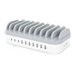 Manhattan Charging Station, 10x Ports: 3x USB-C (up to 18W PD) and 7x USB-A (up to 12W), 120W Total Output, White/Grey, Three Year Warranty, Box