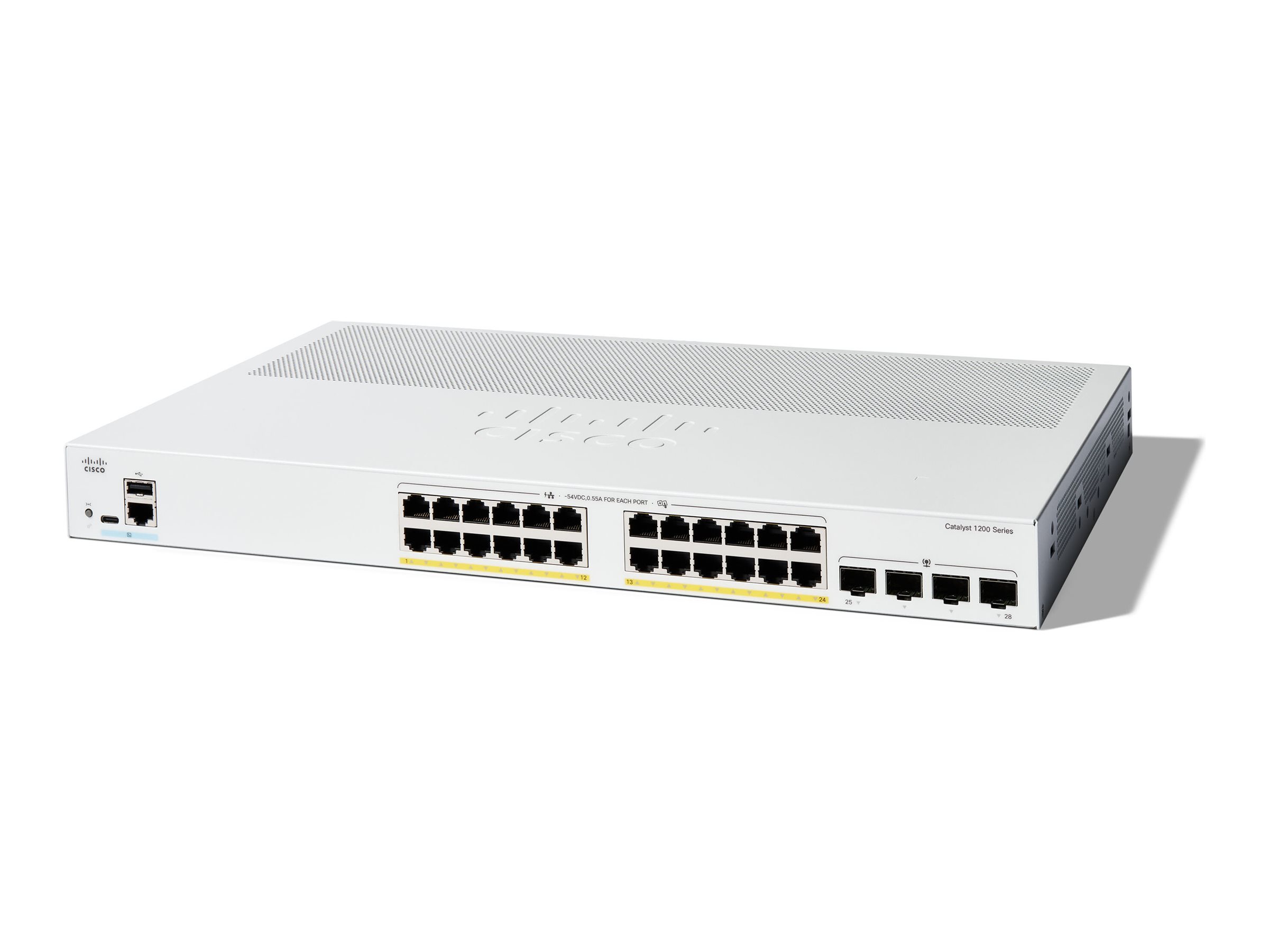 Cisco Catalyst 1200-24P-4G switch 24 ports smart Product shot Front 79950
