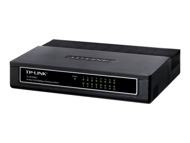 Image of TP-Link TL-SF1016D 16-Port 10/100Mbps Desktop Switch - switch - 16 ports