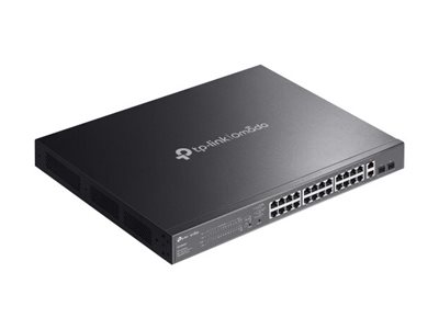 TP-Link Omada ES228GMP V1.6 switch 28 ports Managed Product shot Right-angle 79250