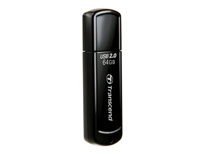 TRANSCEND 64Go Clé USB 2.0 - Noir