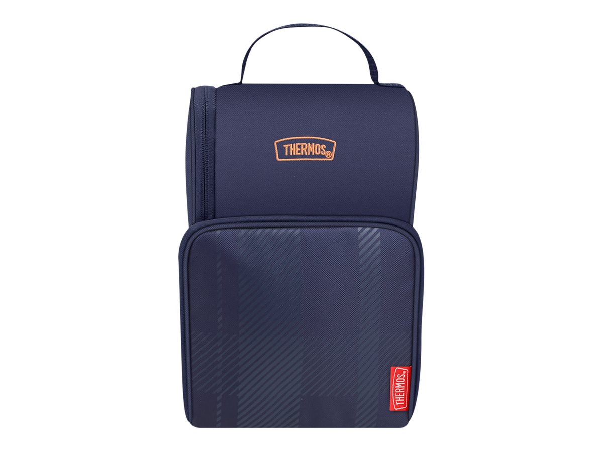 Thermos Dual Compartment Lunch Box - Navy Plaid 