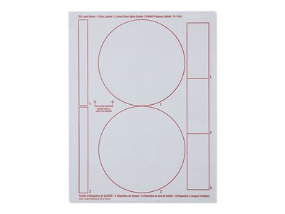 Verbatim Matte permanent adhesive white 100 label(s) CD/DVD labe