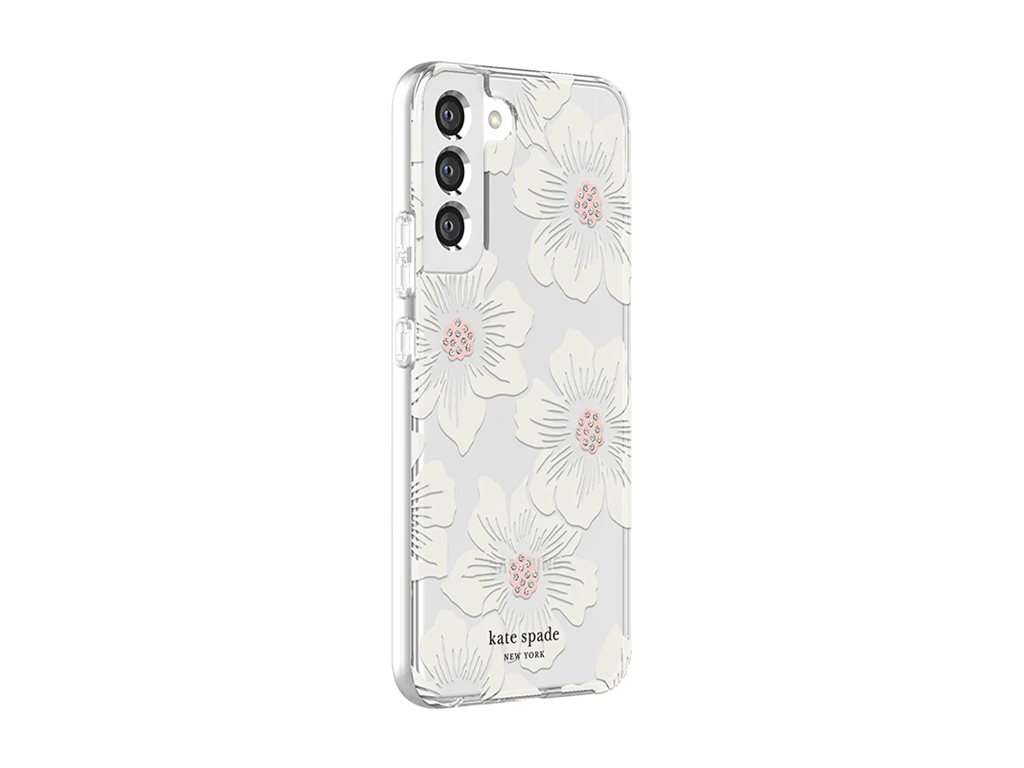 Kate spade New York Hardshell Case for Samsung S22+ - Hollyhock Floral/Clear