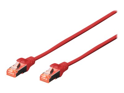 DIGITUS CAT 6 S/FTP Patchkabel, 10 Stück, 3m, rot,  (BILD1)