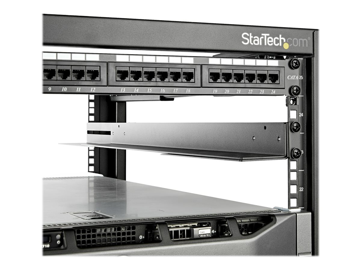 StarTech.com 1U 19 inch Server Rack Rails, 24-36 inch Adjustable Depth, Universal 4 Post Rack Mount Rails, Network Equipment/Server/UPS Mounting Rail Kit, HPE ProLiant, Dell PowerEdge - 4 Post Rack Rails (UNIRAILS1UB) - sada kolejnic skříně - 1U – foto 2