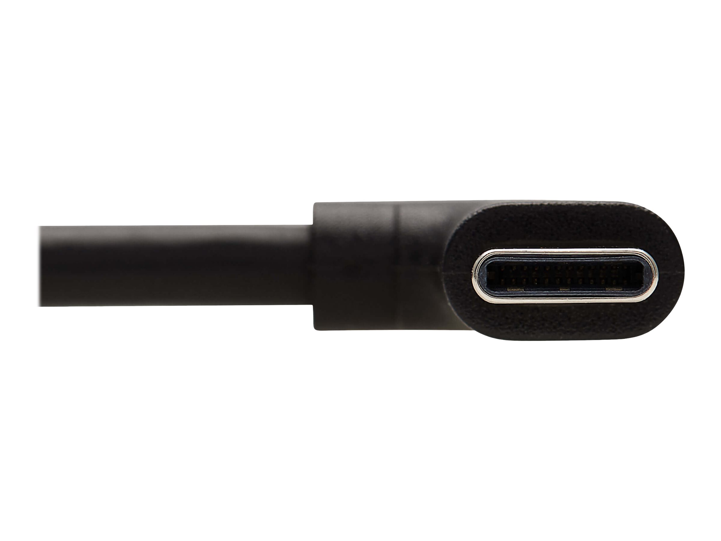 Tripp Lite USBC Cable (M/M) USB 2.0, Thunderbolt 3, 100W PD Charging,  Right-Angle Plug, Black, 2 m (6.6 ft.) USB-C cable USB-C to USB-C  U040-02M-C-5ARA - Corporate Armor
