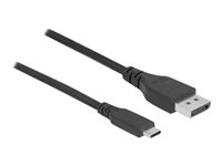 DeLOCK 24 pin USB-C han -> 20 pin DisplayPort han 1.5 m Sort