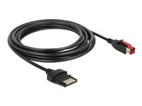 DeLOCK 8 pin USB PlusPower (24 V) (male) - 8-pins (1x8) PoweredUSB Remote Side (male) Sort 4m Forstærket USB kabel