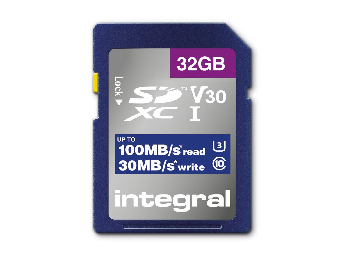 Integral - flash memory card - 32 GB - SDHC UHS-I