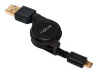 LogiLink USB-kabel 75cm Sort