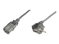 ASSMANN Strøm IEC 60320 C13 Strøm CEE 7/7 (male) Sort 2.5m Strømkabel