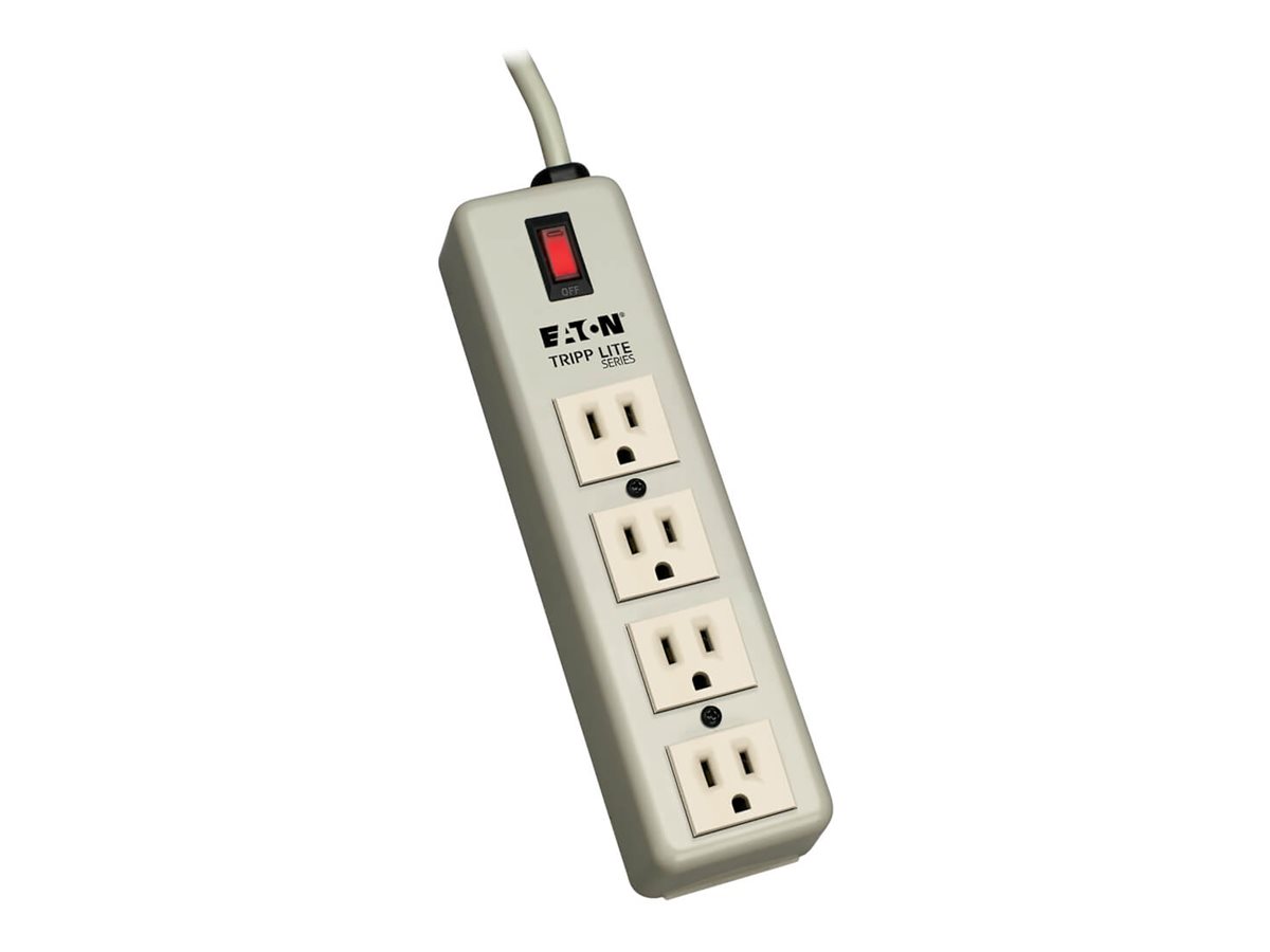 Eaton Tripp Lite Series Industrial Power Strip, 4-Outlet, 6 ft. (1.8 m) Cord, 5-15P, Lighted On/Off Switch