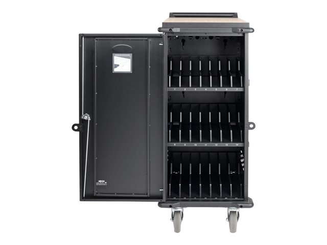 Tripp Lite 21-Device AC Charging Station for Laptops and Chromebooks - 120V, NEMA 5-15P, 10 ft. Cord, Black