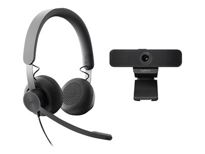 Logitech Zone Teams Wired Noise Cancelling On-ear Headset with C925e Webcam main image