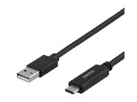DELTACO USB 2.0 USB Type-C kabel 2m Sort