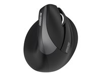 Urban Factory ERGO PRO - mouse - vertical - 2.4 GHz, Bluetooth 5.0 - black
