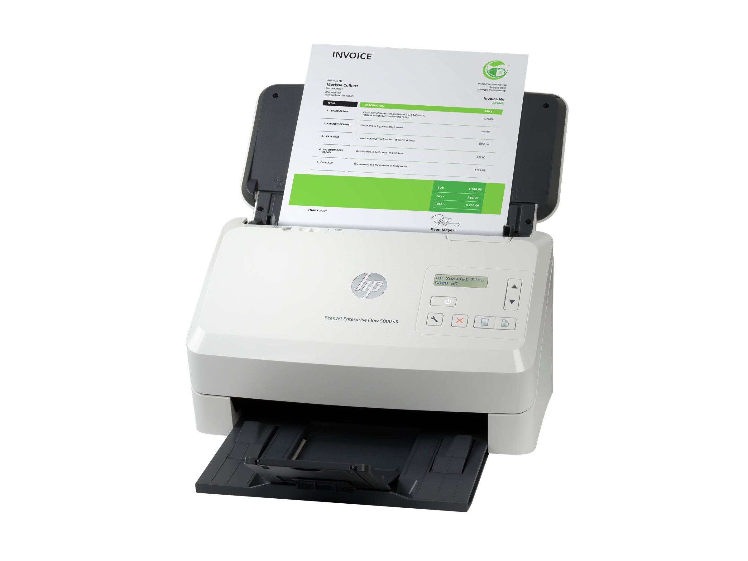 Hp Scanjet Enterprise Flow 5000 S5 Document Scanner Desktop Usb 30 Hp Scanjet Enterprise Flow 5000 S5 Document Scanner Desktop Usb 30
