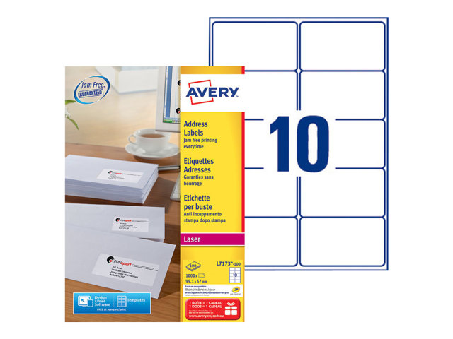 Avery Address Labels 1000 Labels 991 X 57 Mm