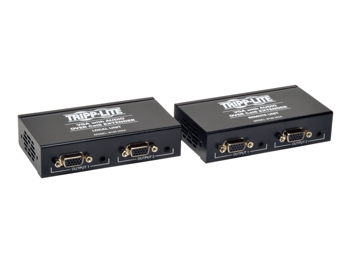 Tripp Lite VGA Video + Audio over Cat5 Cat6 Video Extender 2 Local 2 Remote EDID