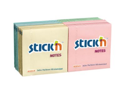 Stickn Regular Cubic Note Block 76 X 76 Mm 1200 Sheets 12 X 100