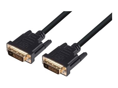 Dynamix DVI cable DVI-D to DVI-D 3 Product shot Right-angle 79250