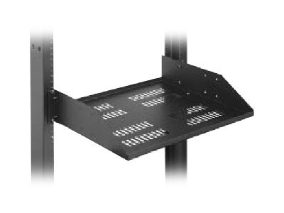 VENTED EQ SHELF 19 RACK 21.75 D BK