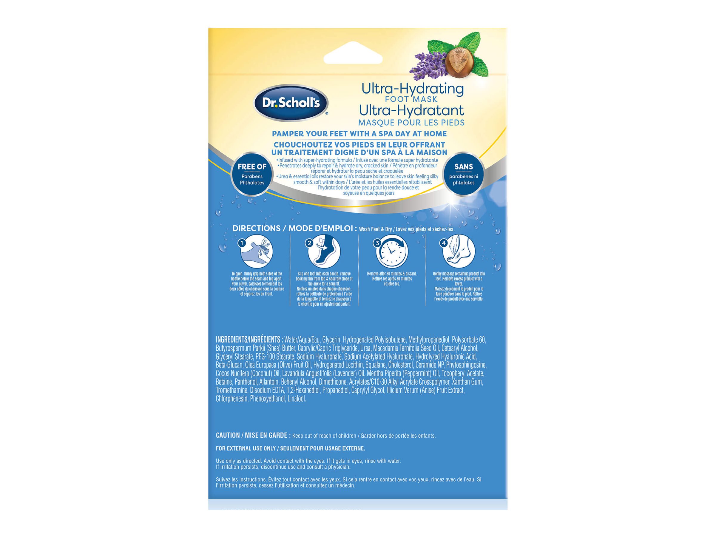 Dr. Scholl's Ultra Hydrating Foot Mask - 3 pairs