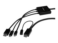 StarTech.com Videointerfaceomformer Mini DisplayPort / HDMI / USB 2m Sort