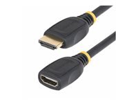 StarTech.com Câble d'Extension HDMI 2.0 de 50 cm, Câble HDMI, 4K60Hz, M/F