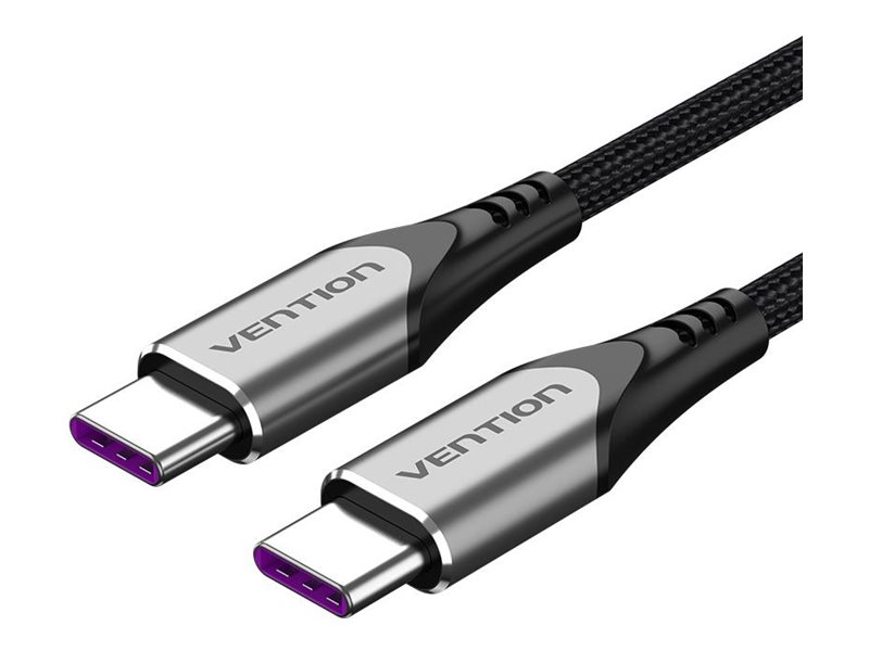 Vention TAEH USB-C cable 24 pin USB-C to 24 pin USB-C 2 Product shot Right-angle 79550