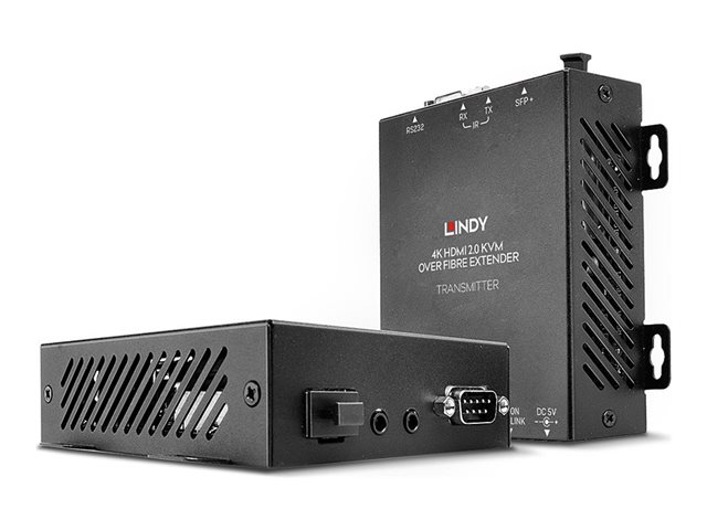 Kit Extender HDMI 4K60, USB, IR & RS232 sur fibre optique, 300m