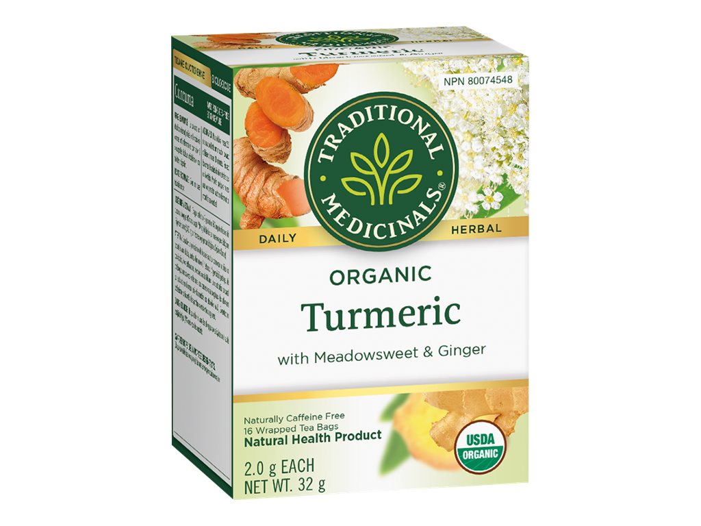 Traditional Medicinals Turmeric Organic Tea - Meadowsweet and Ginger - 16's