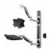 StarTech.com Wall Mount Workstation, VESA Mount For 32 Monitors (22lb/10kg), Fully Articulating Arms For Single Monitor Mount & Keyboard Tray, Includes Desktop Computer/PC Bracket
