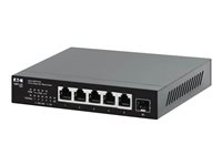 Eaton Tripp Lite series Desktop Gigabit Ethernet Unmanaged Switch PoE+ Pass-Through 5-Port 2.5 Gbps 70W Metal Switch 5-porte 2.5 Gigabit Ethernet PoE+