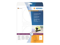 HERMA Special Maxi Uigennemsigtige CD/DVD-etiketter 116 mm rund 50etikette(r) 5115