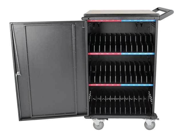 Tripp Lite 36-Port AC Charging Cart Storage Station Chromebook Laptop Tablet