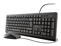 Trust TKM-250 Tastatur og mus-sæt Kabling