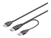 DELTACO USB-kabel 30cm