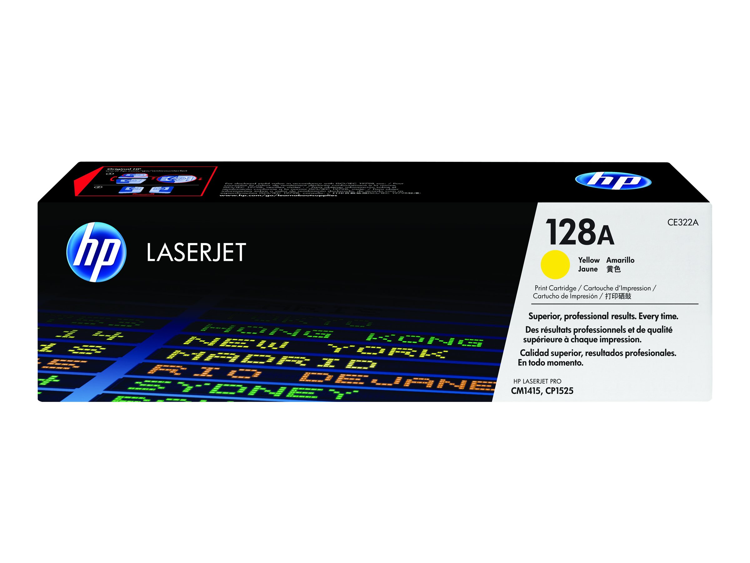 Hp 128a Yellow Original Laserjet Toner Cartridge Ce322a