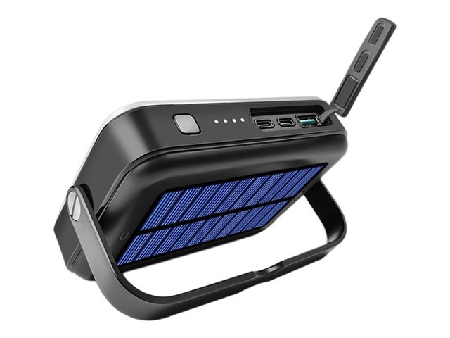 DLH chargeur solaire - 2 x USB-C, USB - 50 Watt