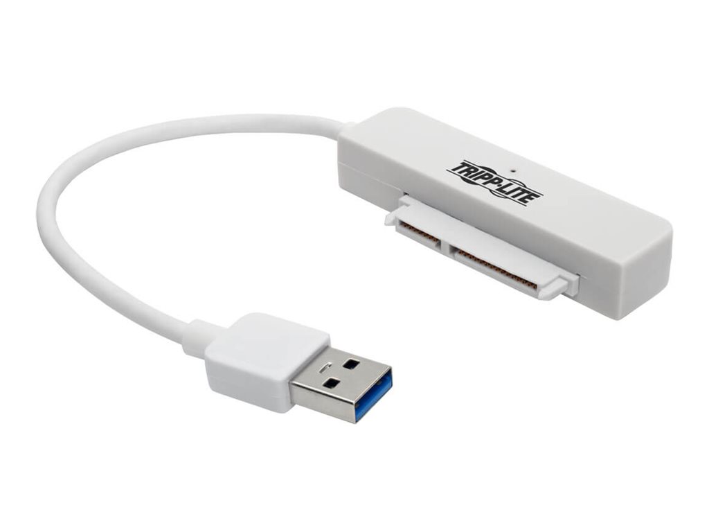 Tripp Lite 6in USB 3.0 SuperSpeed to SATA III Adapter w/UASP/2.5" Hard Drives White