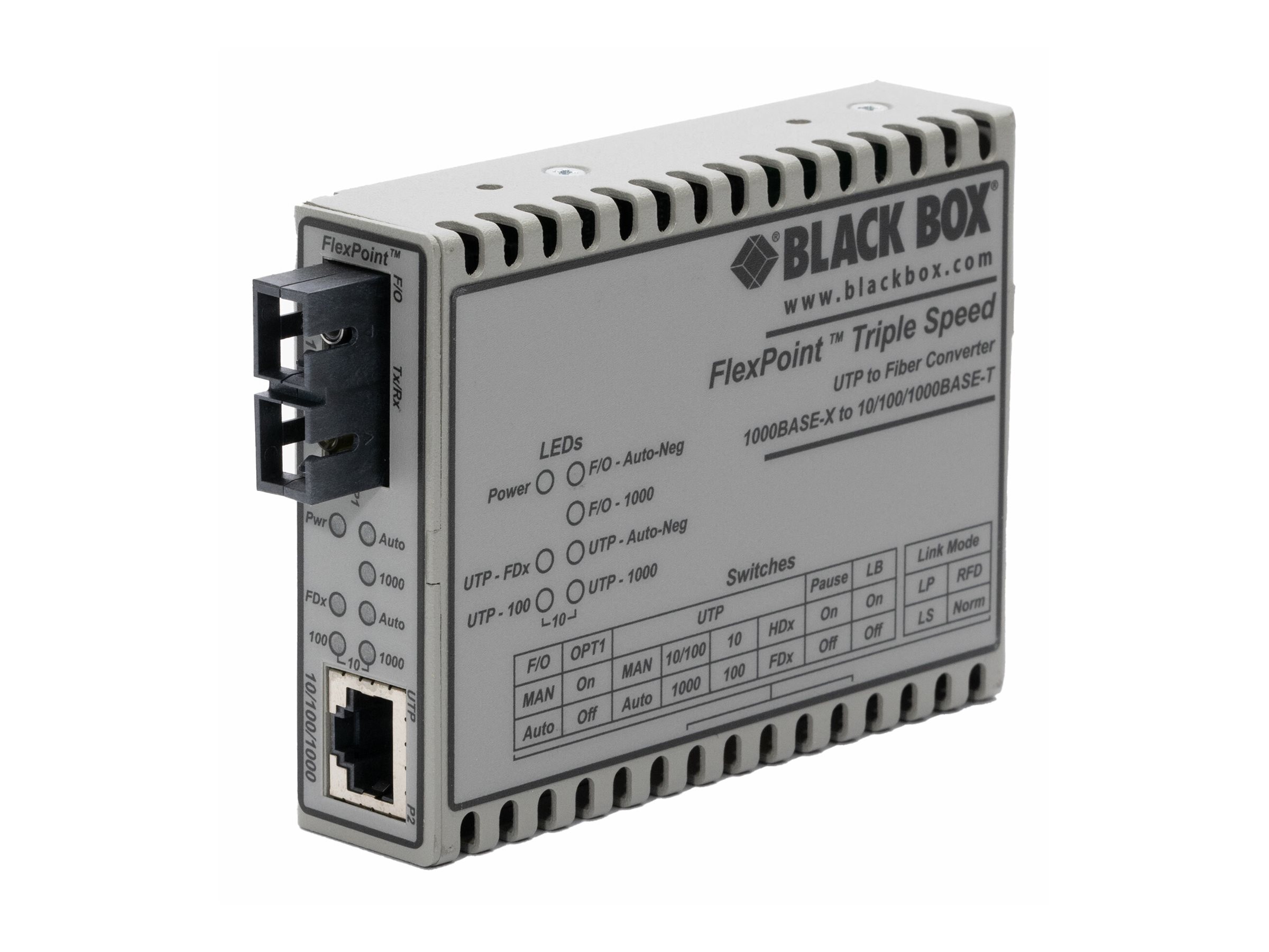 Black Box FlexPoint - Fiber media converter