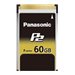 Panasonic F-Series P2 Memory Card AJ-P2E060FG
