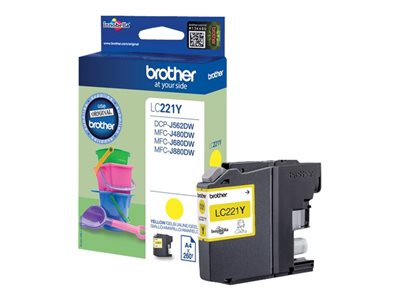 BROTHER LC221Y ink yellow 300 pages, BROTHER LC221Y LC221Y (BILD2)