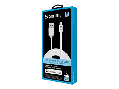 SANDBERG USB-Lightning 2m AppleApproved - 440-94