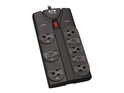 Eaton Tripp Lite Series Protect It! 8-Outlet Surge Protector, 8 ft. (2.43 m) Cord, 1440 Joules, Black Housing